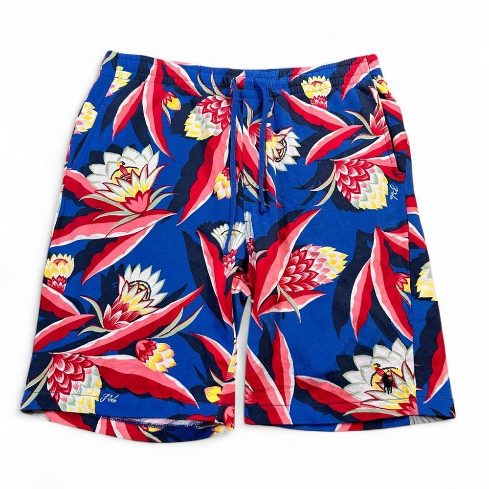 Polo Ralph Lauren Men’s Blue‎ Red Floral Print Shorts Size Large